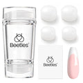 Beetles French Tip Tool Nail Stamp 6Pcs Silicone French Tips Stamp Kit with Replacement Stamper Heads and Scrapers Silicone Nail Art Printing Stuff for Home DIY Salon Manicure Tools Gifts for Girls