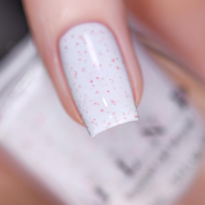 ILNP Clarise - Pastel Baby Blue Speckled Nail Polish