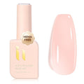 Hema Free Rubber Builder Base Gel Polish, Clear Pink, for Nail Repair Suitable for Sensitive Nails Helps Reshape Flat Nails, DIY Home Manicure