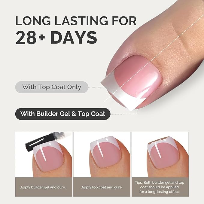 240Pcs Toe Press on nails, Short Square Brown Toe Nail Press Ons for Women in 15Sizes, French Tip False Toenails Extension, Soft Gel Toe Nail Tips, Acrylic Full Cover Fake Toenails for Girl