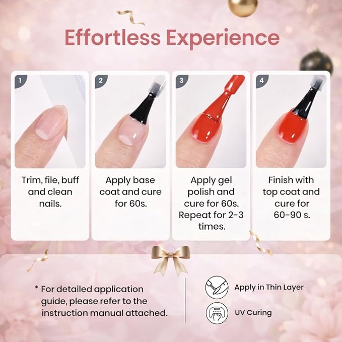 beetles Spring Gel Nail Polish Set - 36 Colors Verse of Flower Gel Nail Kit Pink White Black Red Purple Blue Yellow Gel Colors & 3Pcs Base Top Coat Soak off UV Home Salon Easter Gift for Women