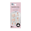 Dashing Diva Magic Press Pedicure Set - Fit For A Queen - Press On Nails - Long Lasting Gel - Lasts Up to 10 Days - Summer Gel Set - 4-Piece Pedicure Kit with 24 Nails