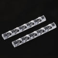 2 Pack Crystal Bar Pen Holder Transparent Brush Holder Acrylic Nail Art Painting Pen Brush Stand Brushes Rest Makeup Brushes Organizer Holders for Drawing Pens Manicure Nail Carving Pencils