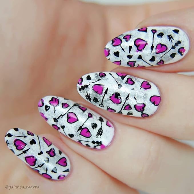 Whats Up Nails - B041 Season of Love Stamping Plate for Nail Art Design