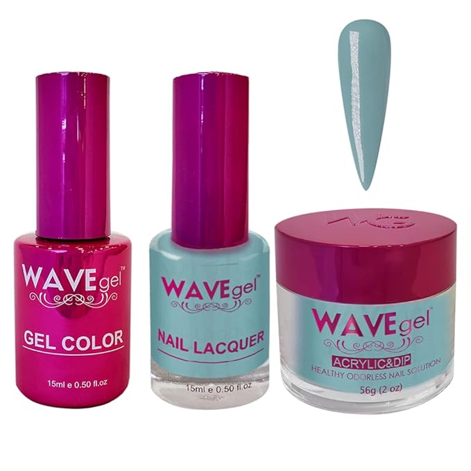 WAVEGEL Soak-Off Gel, Nail Lacquer & Acrylic/Dip Powder Matching Set - Princess Collection - #46 Still Memory