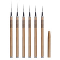 Nail Art Liner Brushes，6Pcs liner brush for nails gel Tiny Details, Fine Drawing, Delicate Coloring nail art liner brushes Sizes 5/7/9/11/20/25mm