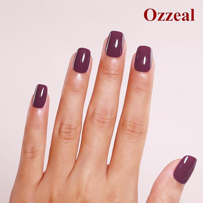 Gel Polish, 0.5 Fl Oz Burgundy Cherry Red Gel Nail Polish Autumn Winter Soak Off LED UV Gel Nail Polish Art Starter Manicure Salon DIY Nail Gel Polish