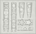 1 Pcs Apple and Star Silicone Nail Art Molds for Women Resin Nail Design
