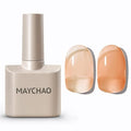 MAYCHAO Jelly Gel Nail Polish -15ML Glaze Jelly Gel Polish Soak Off UV LED Sheer Lucite Nail Polish for DIY Manicure Home Salon Nail Art, 0.5 OZ