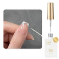 GAOY Silver Cat Eye Swirl Gel Nail Polish Art Liner, 12ml Glitter Holographic Reflective Color Nail Paint Design with Thin Brush, UV Light Cure for DIY French Manicure at Home