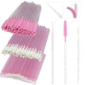 300 Pack Disposable Spoolies Brushes Sets Mascara Wand Lip Brushes Cotton Swab for Eyebrow Eyelash Extension Tattoo Lipstick Applicator
