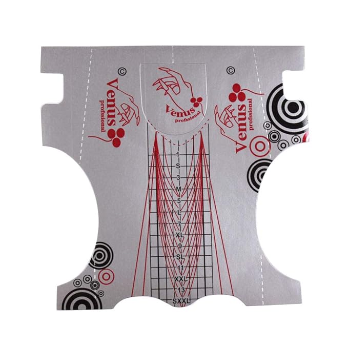 500Pcs Nail Form, Nail Art Guide Stickers for Acrylic UV Gel Nail Tips Manicure Extension Tool (1 Roll / 500 PCS - Sliver)