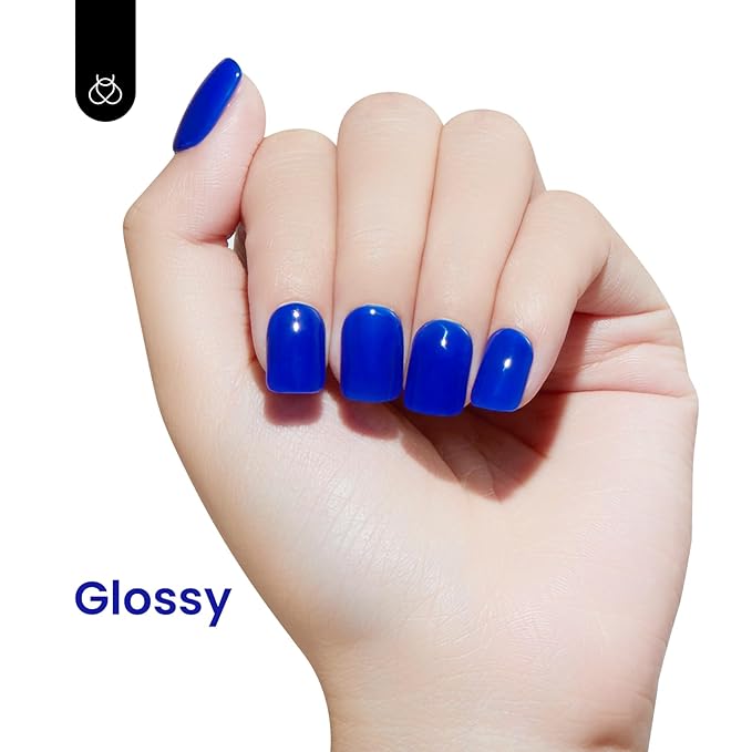 Beetles Blue Gel Nail Polish - Sapphire Love Color, Royal Blue Gel Polish, Soak Off Uv LED Spring Nails for Manicure Salon DIY Design Gifts for Women