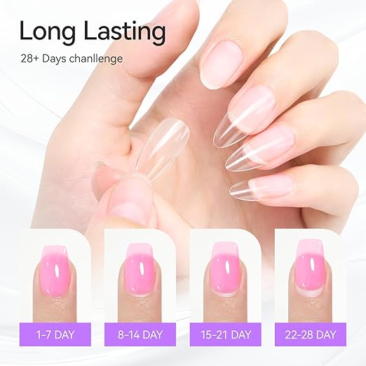 Gelike EC Gel Nail Glue for Beginners: 6 in 1 Strong Adhesive UV Nail Glue Press On Natural Acrylic Nail Tips for Salon Manicurist DIY Hema-Free Vegan 9 Toxics-Free Quick Dry Soak Off Low-Odor