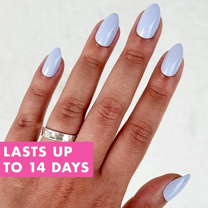 Olive & June Instant Mani Press-On Nails (Glue) | 42 Fake Nails, 21 Sizes | Non-Toxic, Long-Lasting Recycled Materials Realistic Look | Salon-Quality | Spring Flowers & Patterns |Medium, Almond | BP