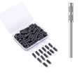 Small Nail Sanding Bands for Nail Drill 100pcs,3.1mm Mini Nail Sanding Mandrel Bits 120 Grit Medium Nail File Bits for Acrylic Nails Gel Manicure Pedicure Nail Prep Salon Supplies,Black
