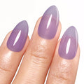 Imtiti Jelly Gel Polish, 15ML Sheer Purple, LED UV Gel Nail Polish for Nail Art DIY Manicure