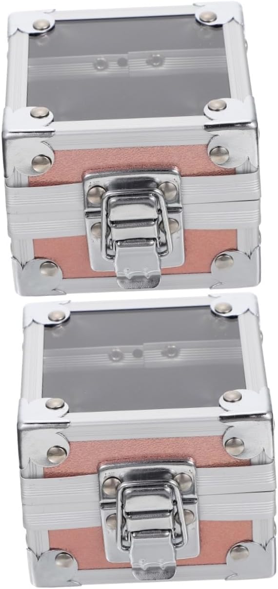 Angoily 2pcs Practical Nail Grinding Storage Case for Organized Manicure Tools Lightweight and Portable Design Fixing for Easy Access and Neat Desktop Arrangement