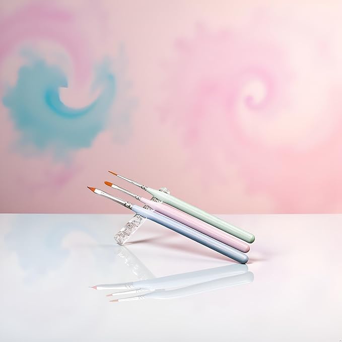 Transparent Brush Holder Nail Art Acrylic Simple Transparent Pen Brush Stand Brush Rest Brush Rest for 5 Nail Pens Gel Nails Nail Tools Nail Supplies Stylish Useful Paint brush holder Nail Art Brushes