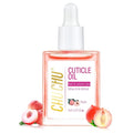 CHUCHU Cuticle Oil for Nails,Jojoba Nail Cuticle Oil Contain Vitamin B & E,Moisturizes Cuticle and Nail's Skin,Strengthens Nails,Prevents Hangnails and Chapped,Peach 15ml