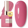 Double Rhythm 15ML Gel Polish Pure Sheer Same Color Same Bottle Soak Off Gel Polish Art Manicure Salon DIY at Home for Women (Rose Pink-A1473)