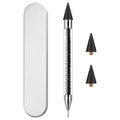 Rhinestone Picker Tool Dotting Pen with 2 Wax Tips, Wax Pencil for Rhinestones, Gem Picker Pen Diamond Jewel Applicator, Rhinestone Tools Kit for Bedazzling DIY Nail Art