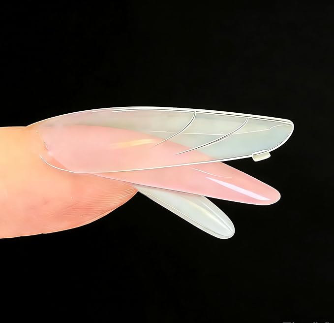 Sandwich Dual Nail Form 16 SIZE 256PCS,METOOLS 2026 DIY New Acrylic Polygel, quick building & Straight Built-in Apex Dual Forms Molds Reusable Polygel Tips for Nail Extension (ALMOND)