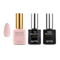 APRÉS Gel Couleur Trio Set - Gel Color, Base Coat, Non-Wipe Top Coat (15ml), Nail Polish Bundle (Fairy Wings)