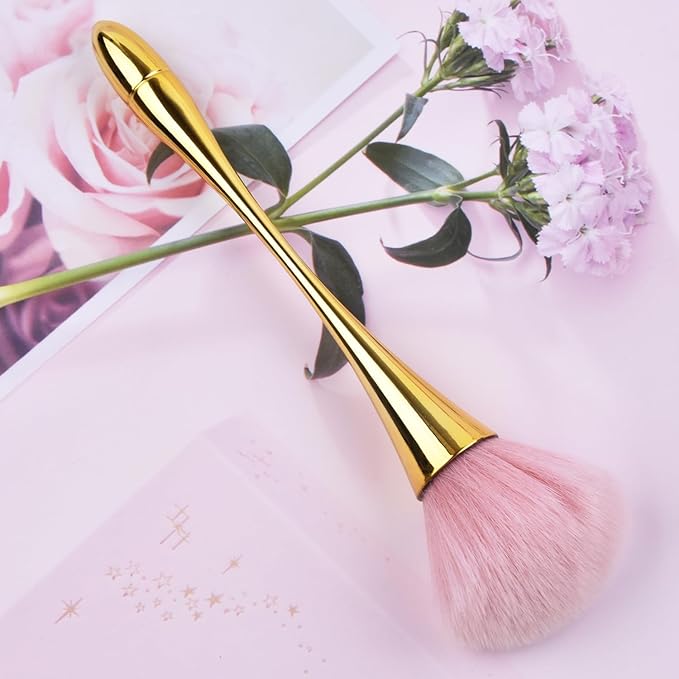 Nail Dust Brush, Nail Art Dust Powder Remover for Cleaning Dust Dip Powder Nail Clean Up Brush Acrylic Nail Tools