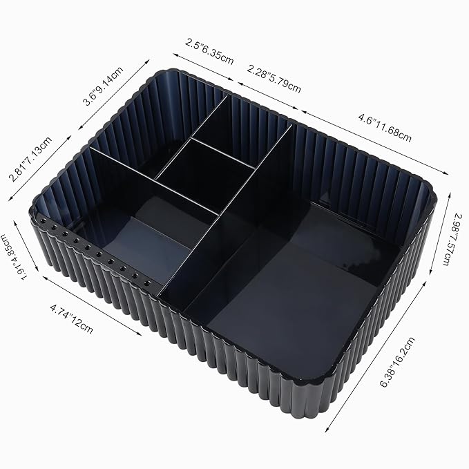 Nail Drill Machine & Bits Storage Box, 10 Holes Transparent Acrylic Drill Bit Holder, Plastic Nail Drill Tool Displayer Holder Case for Nails, Nail Drill Grinding Bit Organizer (Black)