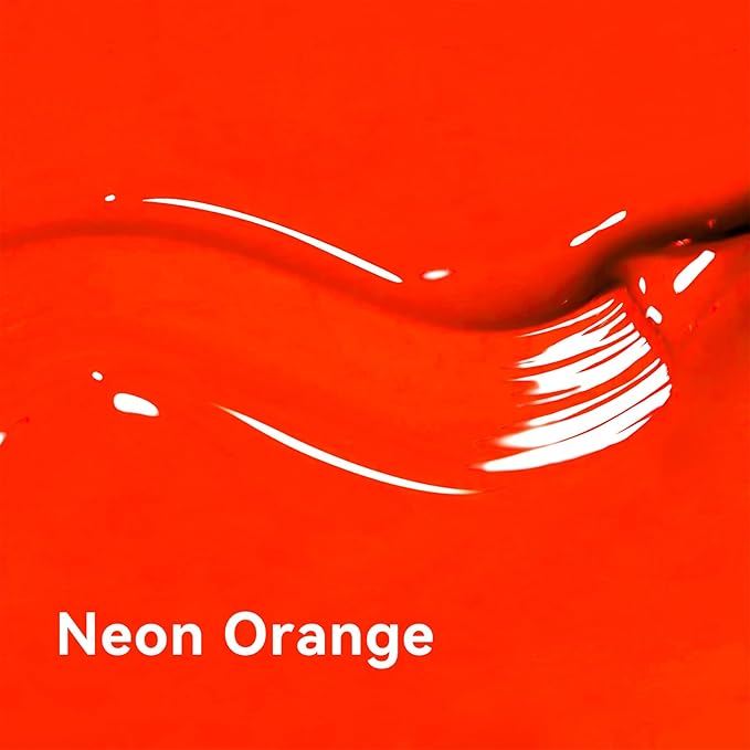 MAYCHAO 15ML Neon Orange Gel Nail Polish 1Pc Bright Orange Gel Polish Soak Off UV LED Nail Polish Nail Art Starter Manicure Salon DIY at Home, 0.5 OZ