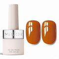 MEGIOR Fall Pumpkin Gel Nail Polish 0.5 Fl Oz Burnt Orange Soak Off UV LED Lamp Light Cure Gel Polish Kit for Salon and Nail Art Starter Manicure DIY at Home