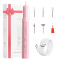 Cordless Nail Drill Kit,Electric Nail File for Acrylic Gel Nails 3 Speeds Adjustable Rechargeable Electric Nail Tools Manicure and Pedicure Kit for Home&Salon(Pink)