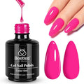 Beetles Pink Gel Nail Polish - Year 2 Kilo Hot Pink Gel Polish, 15ML/0.51Fl Oz Neon Color, Soak Off UV LED Lamp Nail Art, Long-Lasting Manicure Salon DIY Home Spring Nails - Gifts for Her