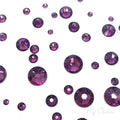AMETHYST (204) purple violet 144 pcs Swarovski 2058/2088 Crystal Flatbacks purple rhinestones nail art mixed with Sizes ss5, ss7, ss9, ss12, ss16, ss20, ss30