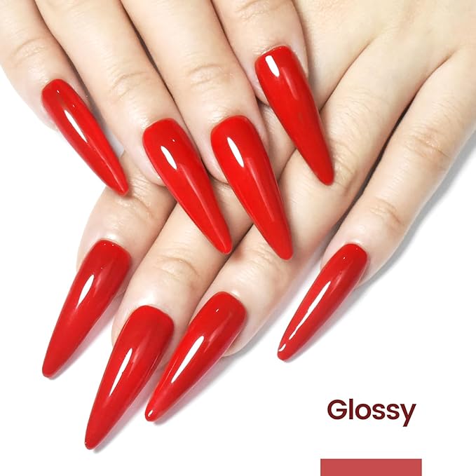 JODSONE 16.5ml Gel Nail Polish Red Gel Polish Manicure LED UV Soak Off Curing for Home Salon Nail Art DIY Lady Red Polish