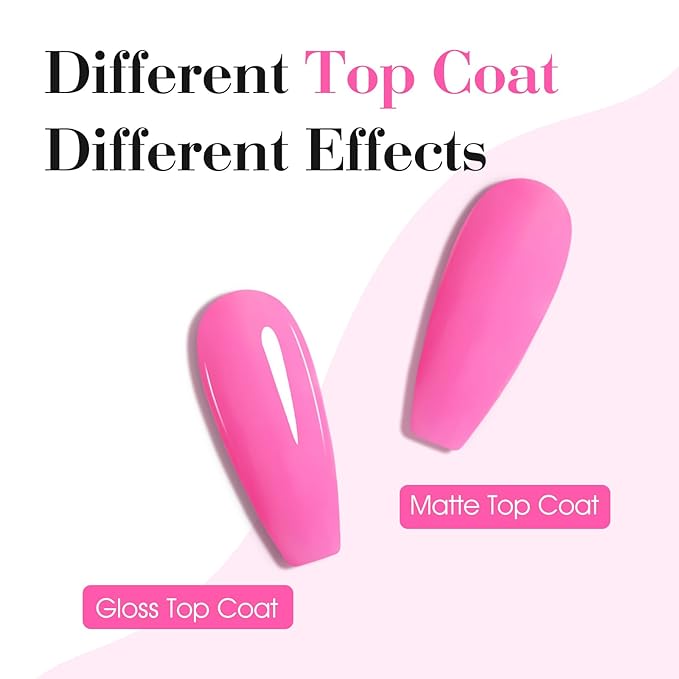 CANNI Pink Gel Nail Polish, 1Pcs Bright Pink Gel Polish Color High Gloss Soak Off U V Nail Manicure Salon DIY