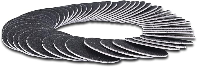 60pcs Replaceable Sandpaper Refill Discs 80 Grit for Electric Foot File Callus Remover Hard Dry Dead Skin Removal (Coarse 80 Grit)