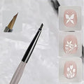Nail Brush for Drawing Petals and Butterflies, Watercolor Paint Brushes for Oil Painting, Acrylic Paint Brushes（1 PACK） (flesh-colored)