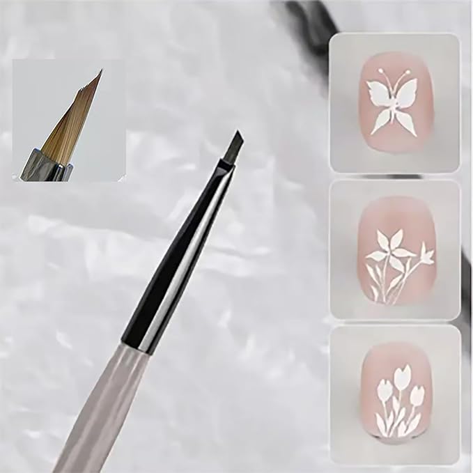 Nail Brush for Drawing Petals and Butterflies, Watercolor Paint Brushes for Oil Painting, Acrylic Paint Brushes（1 PACK） (flesh-colored)