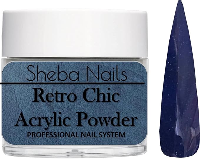 SHEBA NAILS Glitter Dip Powder Patriotic Nail Art Variety Kit- 1/4 oz Jar Each Candy Apple Red, Navy, Glitterize Winter White, & Liberty Custom Glitter Mix