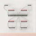 5 Tiers Nail Polish Wall Storage Rack, Nail Polish Essential Oil Display Shelf in Nail Salon, Wall Mounted Display Cabinet, Hanging Wall Nail Polish Makeup Cosmetics Perfume Rack