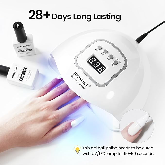 JODSONE White Gel Nail Polish 18ml Gel Polish White Soak Off U V Lamp Gel Polish Art Manicure Salon DIY at Home