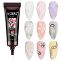 MIZHSE Milky White Sculpting Gel, 15g Carving Sculpture Gel for Nails, Molding Drawing Liner 3D Nail Art 5D Embossed Design Decoration Manicure Home DIY