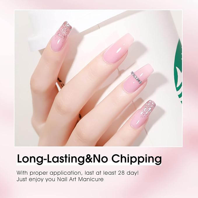 VENALISA Gel Nail Polish, 12ml Nude Pink Color Soak Off UV LED Nail Gel Polish Nail Art Starter Manicure Salon DIY at Home, 0.43 OZ