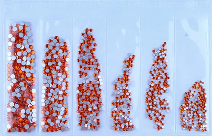 7200 Pieces(6 Grid)5 Pack of Nail Art Rhinestone Decoration Style3