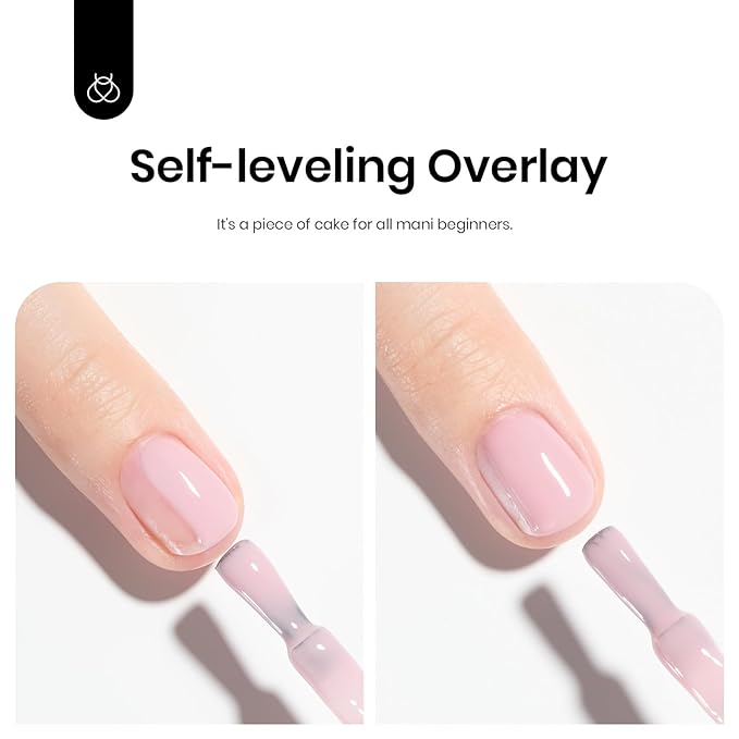 Beetles Pink Base Gel Nail Polish 1 Pcs 15ml: Nude Pink 5 in 1 Pastel Builder Jelly French Tip Base Color Gel Polish Strengthener Soak Off U V LED Lamp Cure Nail Art