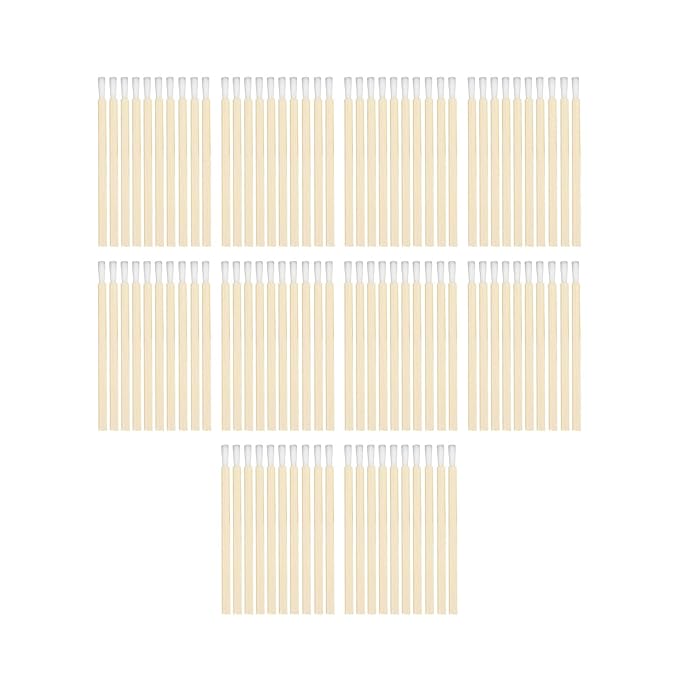 100pcs Disposable Bamboo Handle Lip Brush, Portable Lip Brush Applicator, Makeup Tool Lip Gloss Wand Eyelash Extension Lipstick Applicator for Kitchen Appliance