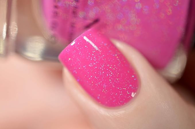 ILNP Party Hat - Deep Cerise Pink Holographic Nail Polish