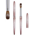 Acrylic Nail Brush Size 14,KEMEISI 100% Pure Kolinsky Nail Art Brushes Sturdy Handle Oval Shaped Acrylic Powder Nail Design Tools for Professional Manicure DIY Home Salon (Brown Gradient)